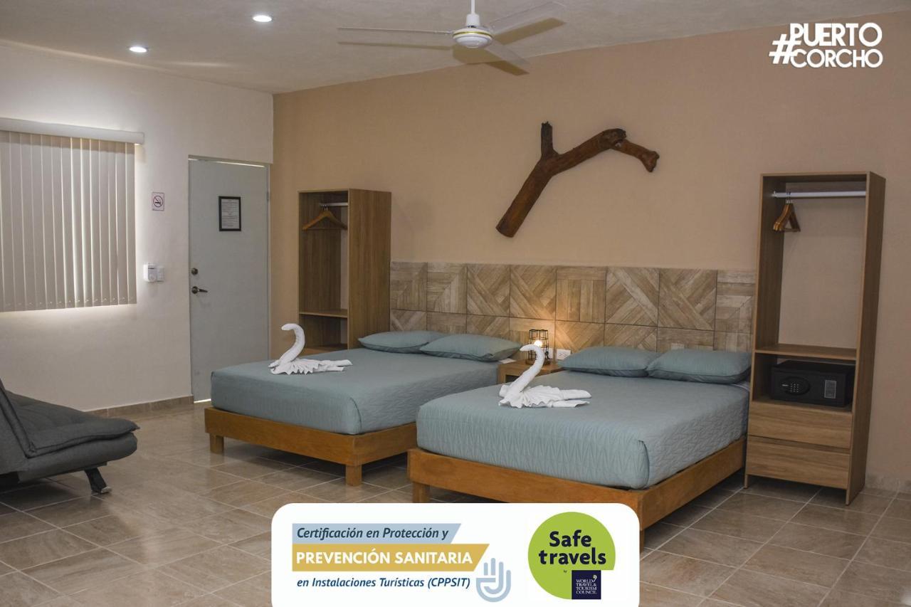 Hotel Puerto Corcho Puerto Morelos Dış mekan fotoğraf