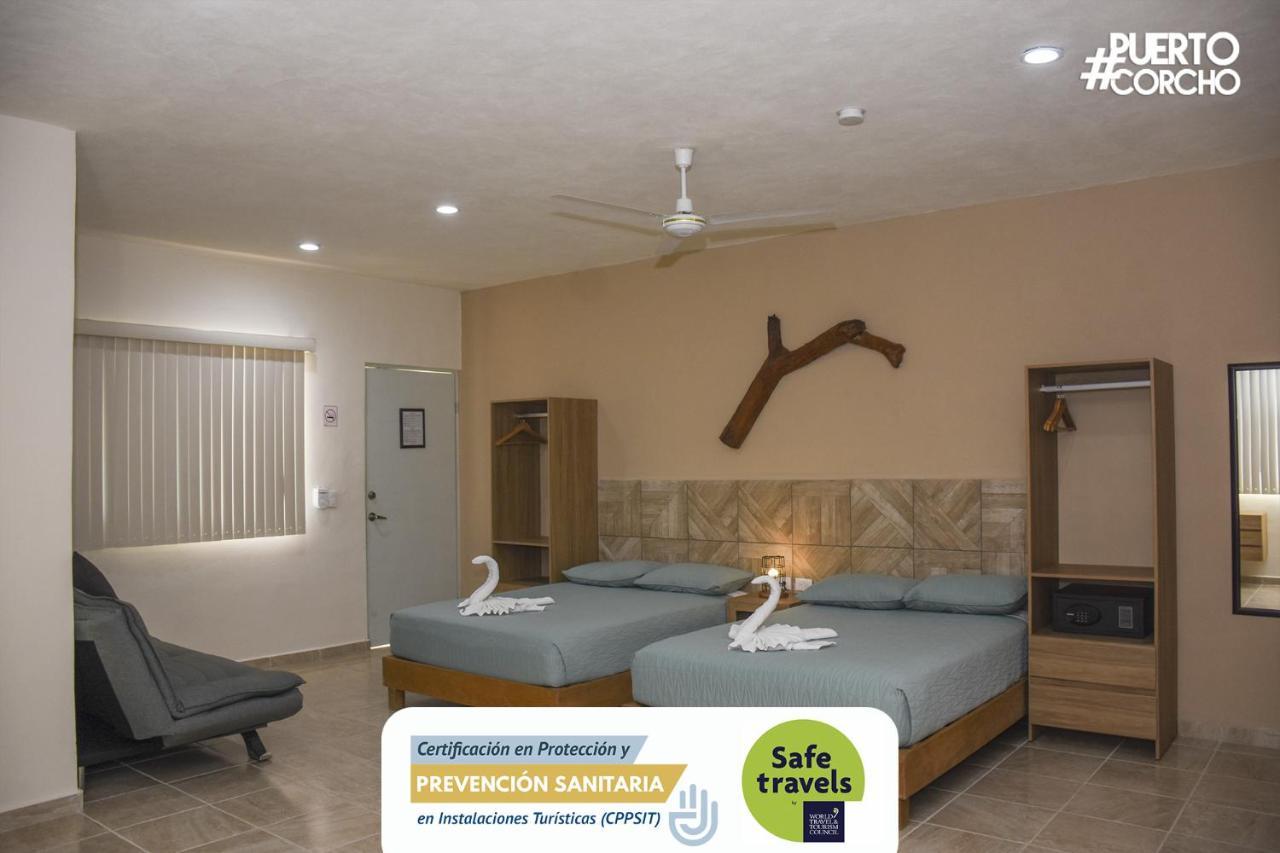Hotel Puerto Corcho Puerto Morelos Dış mekan fotoğraf